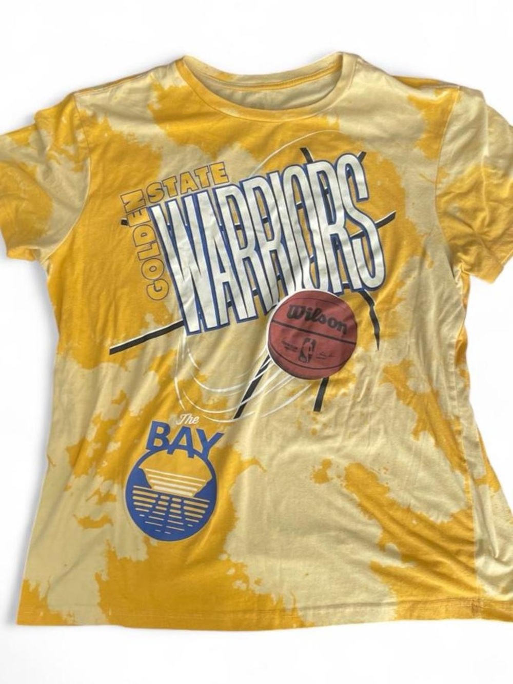 NBA Golden State Warriors yellow tshirt men’s Large #warriors #basketball